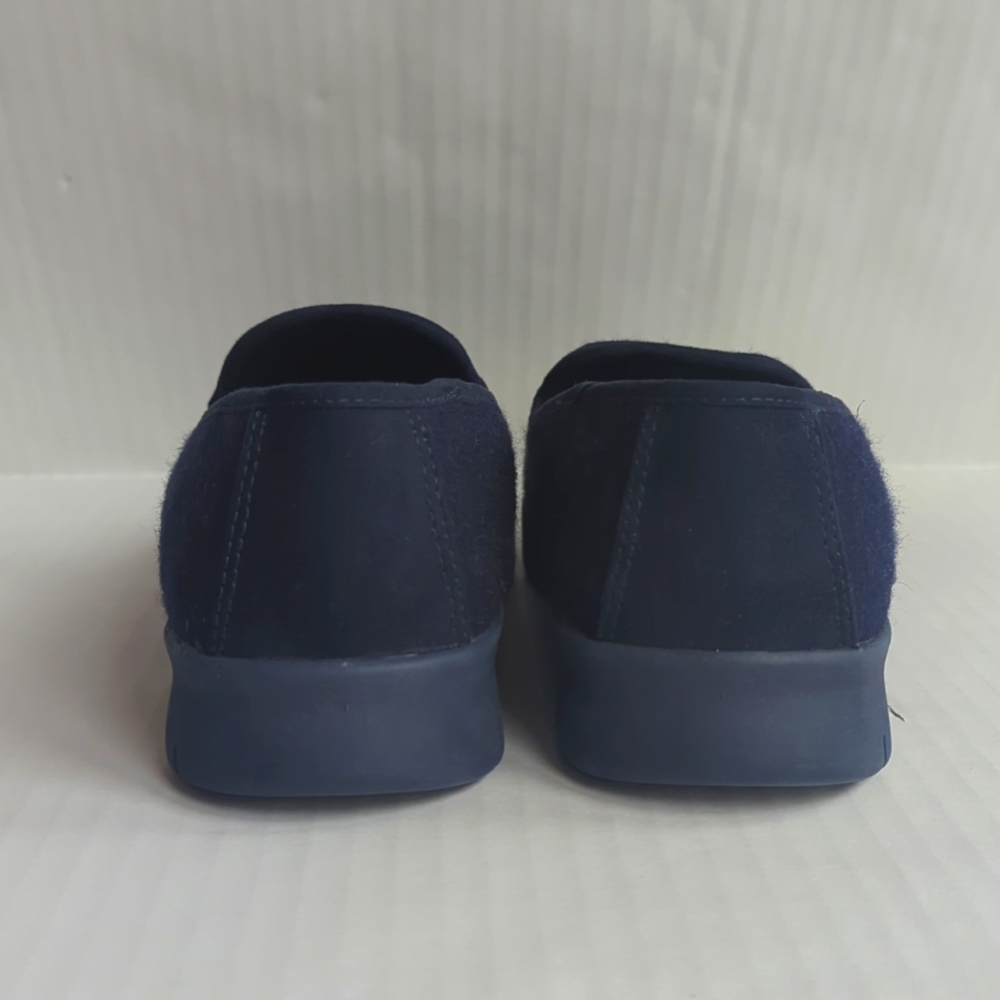 Lands' End Comfort Step Wool Slip-On Loafer Shoe Size 7.5B Blue - Picture 8 of 13